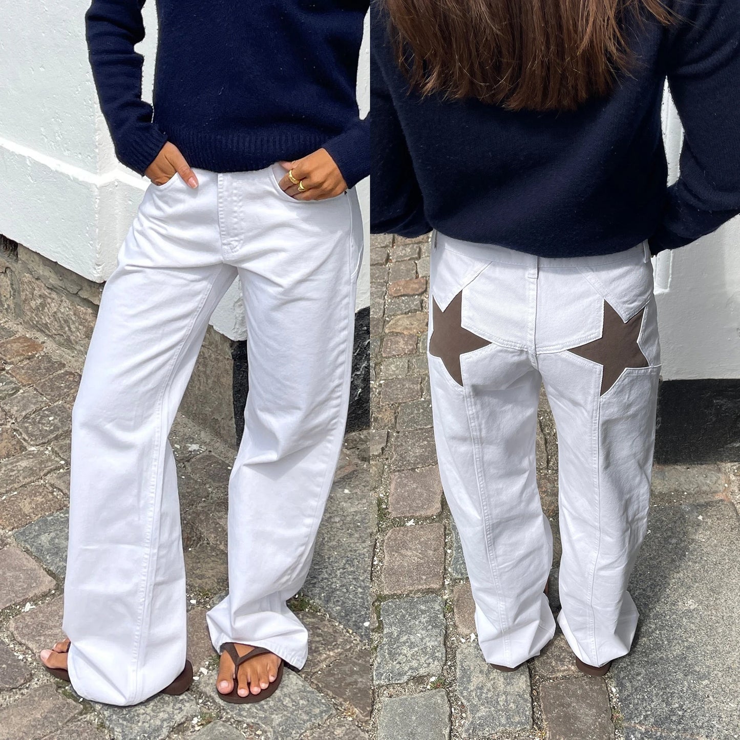 Women's Y2K Star Print Baggy Jeans
