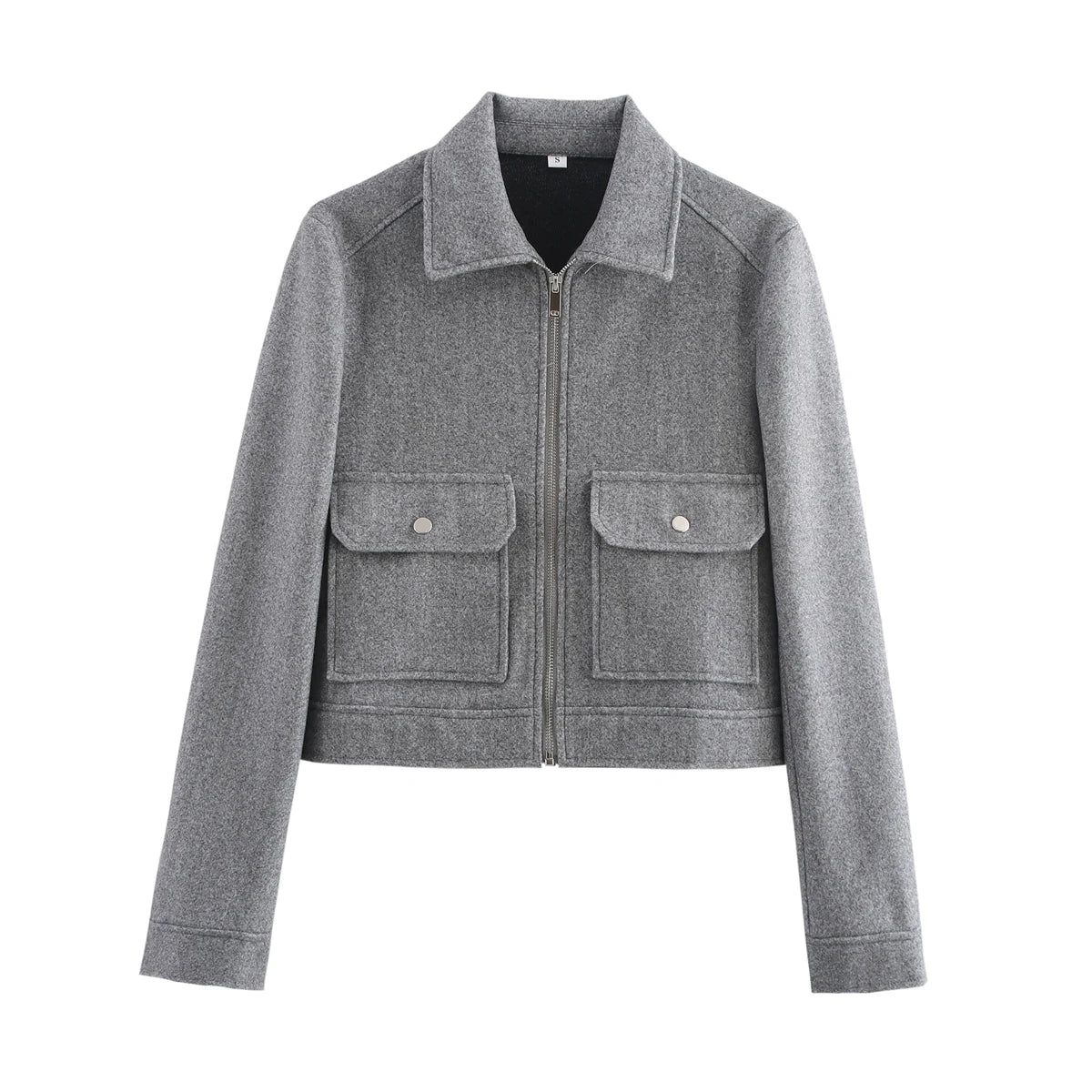 Women's Elegant Zipper Pocket Jacket