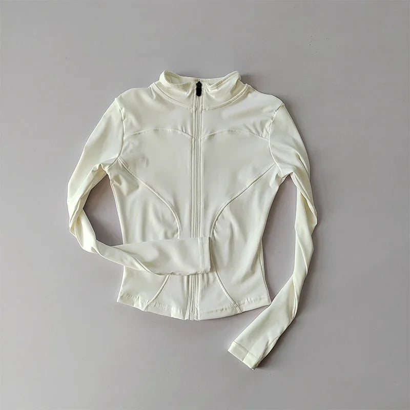 Slim Fit Quick Dry Sports Zip Jacket