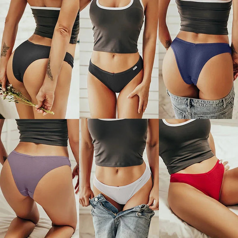 5-Piece Cotton Bikini Panty Set