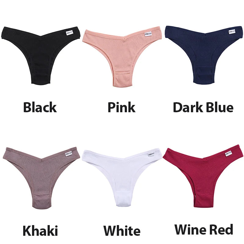 5-Piece Cotton Bikini Panty Set
