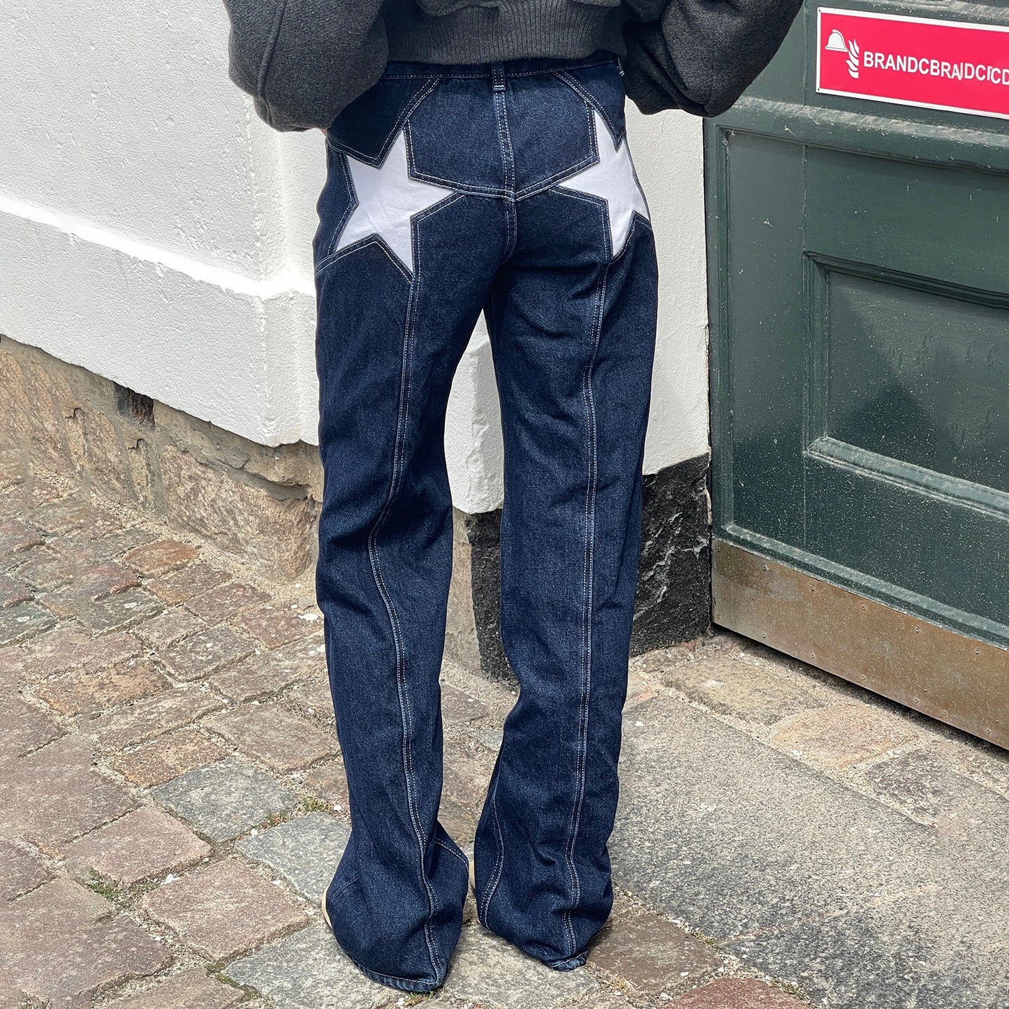 Women's Y2K Star Print Baggy Jeans