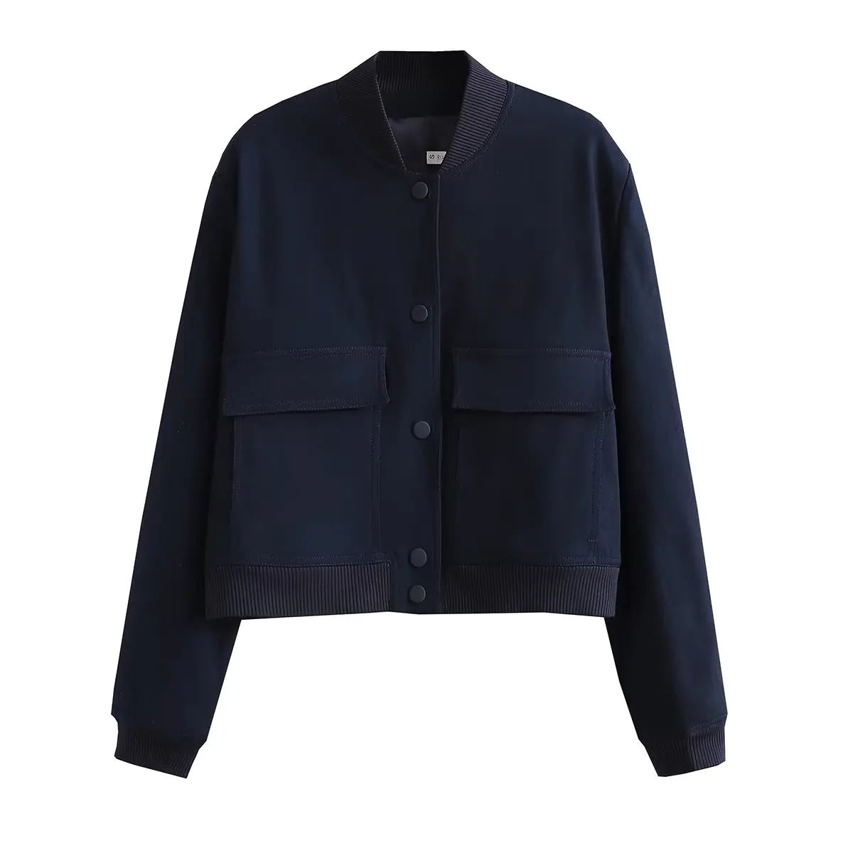 Women’s Chic V-Neck Bomber Jacket