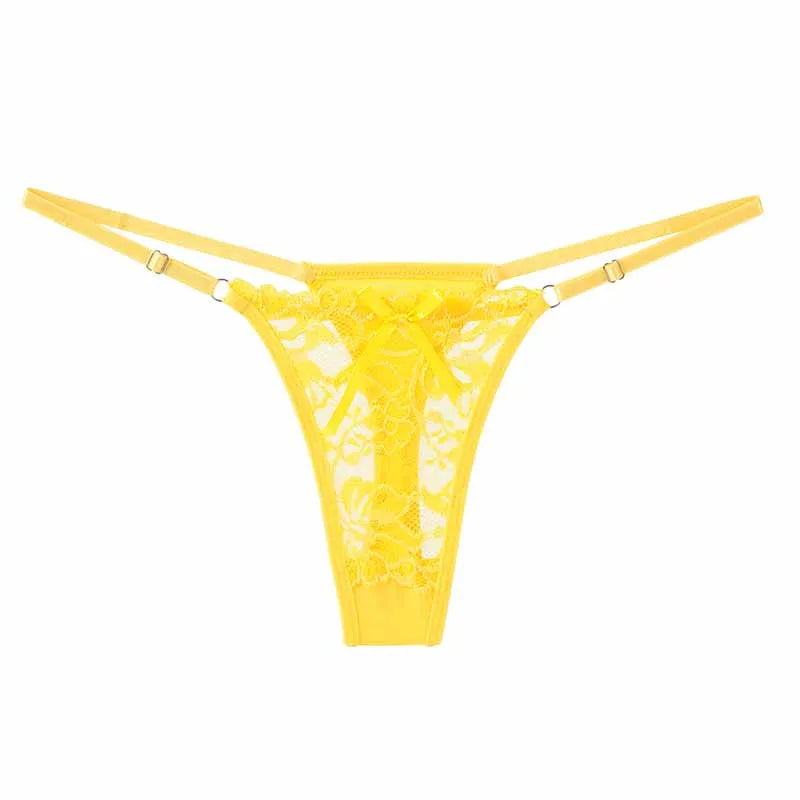Women's Lace Adjustable Low-Rise Thong