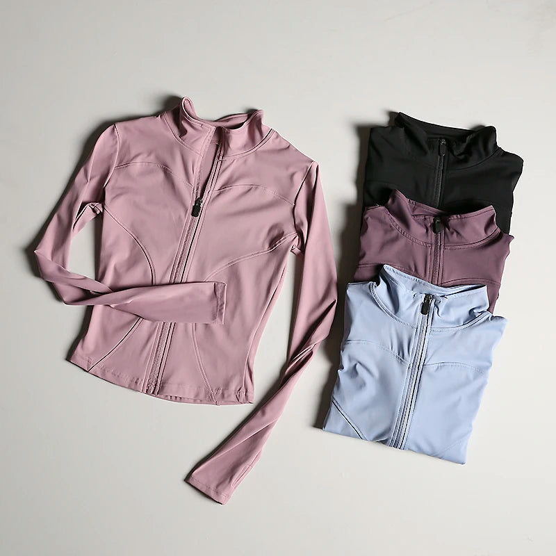 Slim Fit Quick Dry Sports Zip Jacket