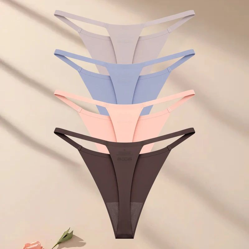 4-Piece Ultra-Thin Stretch Thong Set