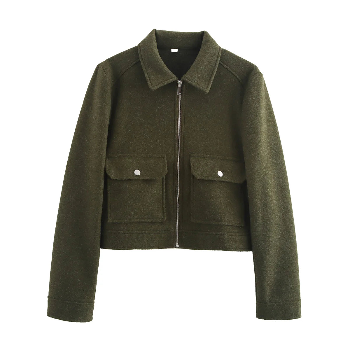 Women's Elegant Zipper Pocket Jacket