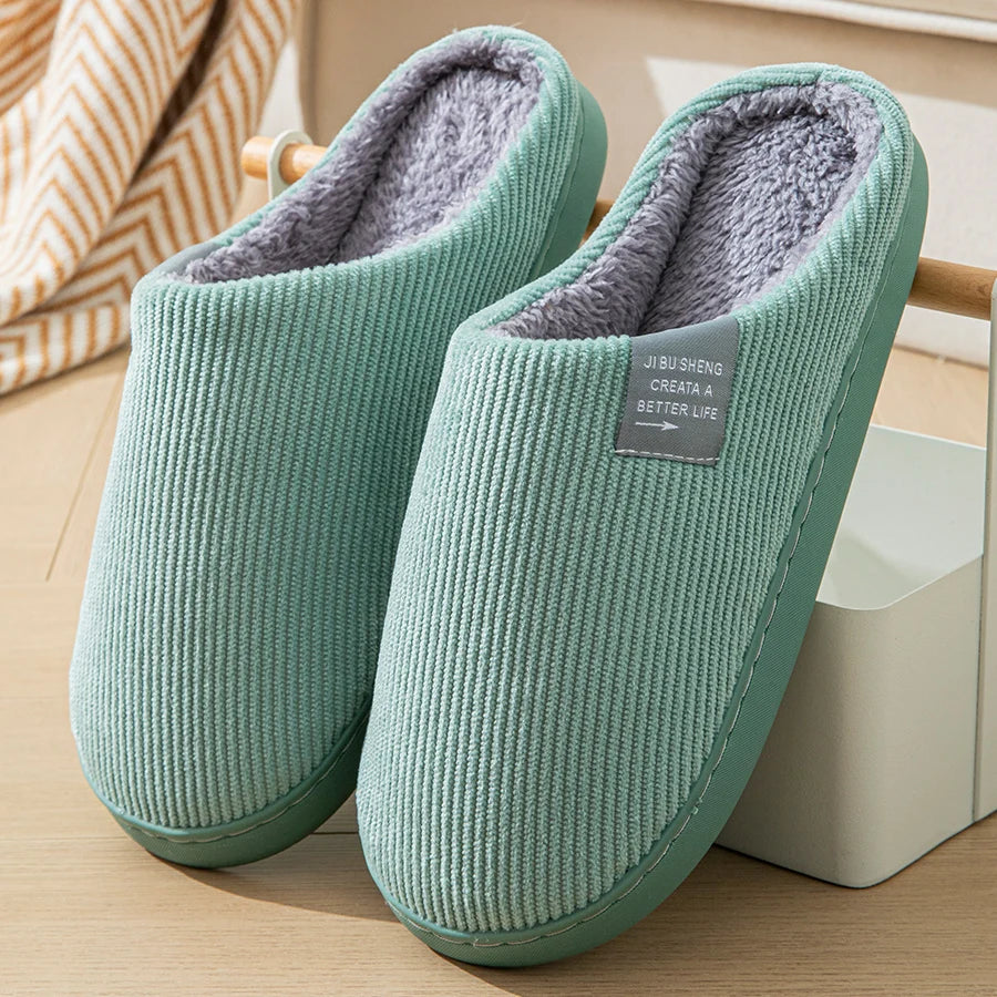 Women's Plush Non-Slip Indoor Slippers