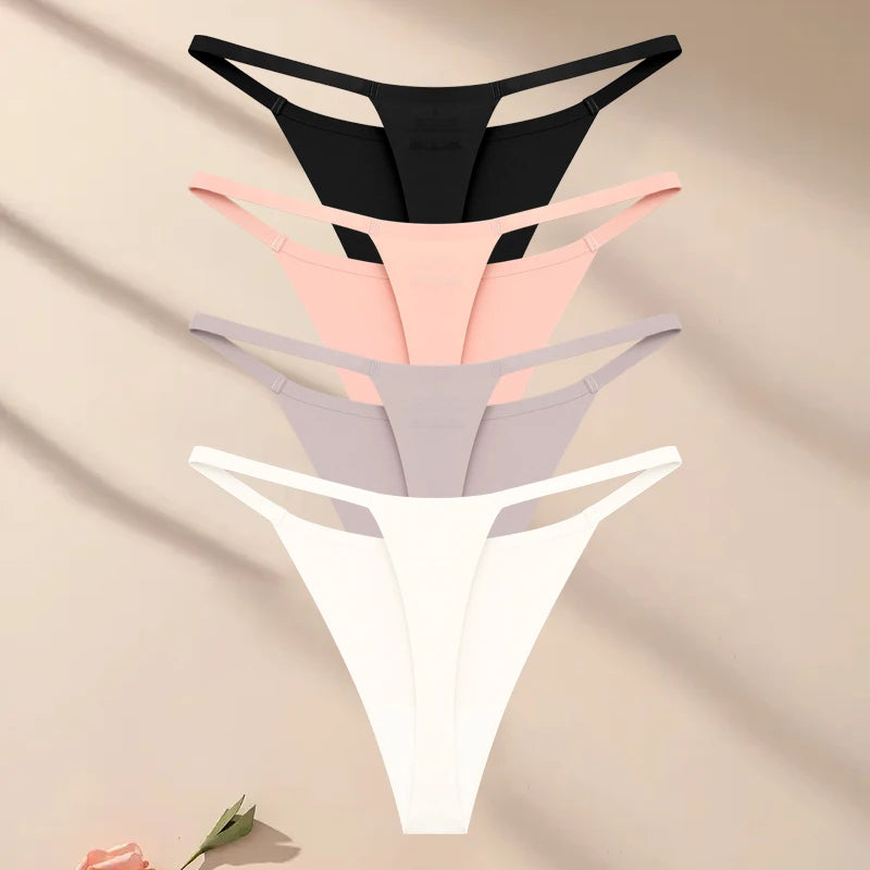 4-Piece Ultra-Thin Stretch Thong Set