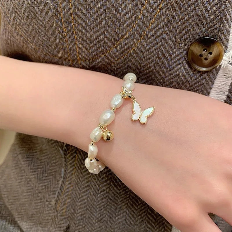Baroque Freshwater Pearl Butterfly Necklace