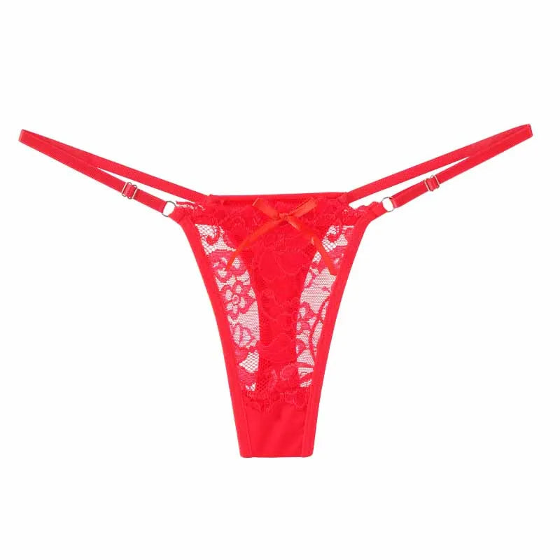 Women's Lace Adjustable Low-Rise Thong