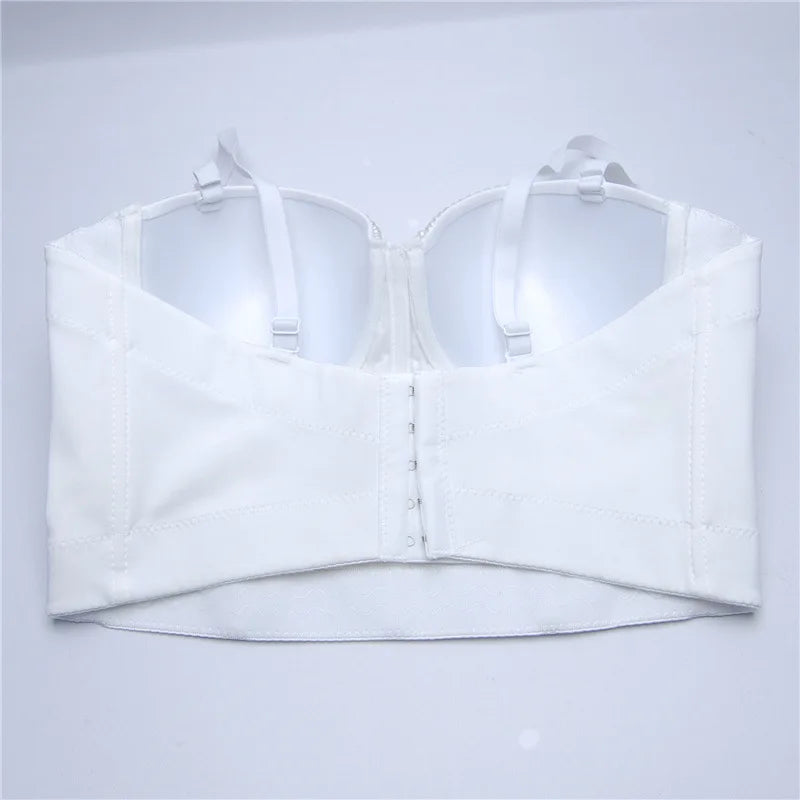 Pearl Rhinestone Y2K Corset Crop Top