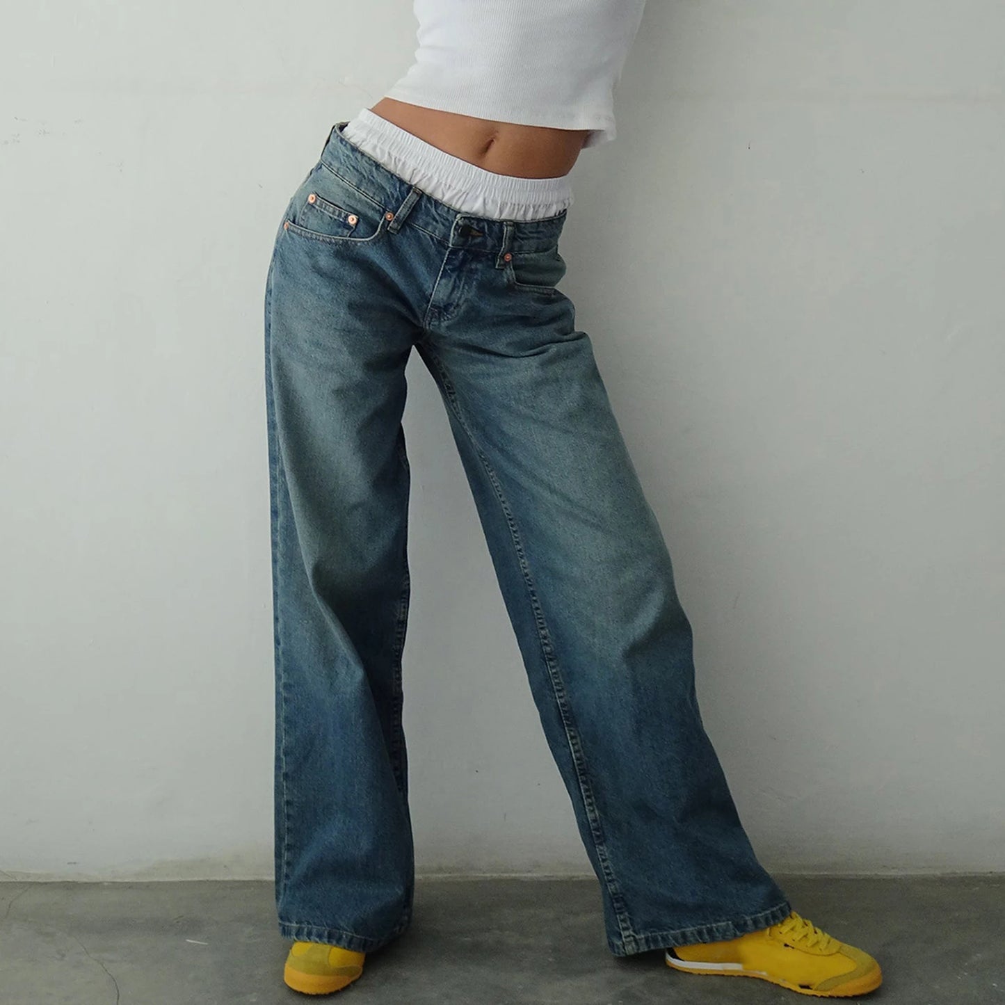 Women's Y2K Baggy Boyfriend Jeans