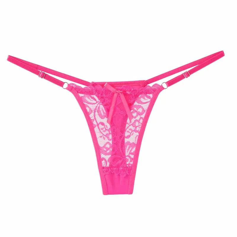 Women's Lace Adjustable Low-Rise Thong
