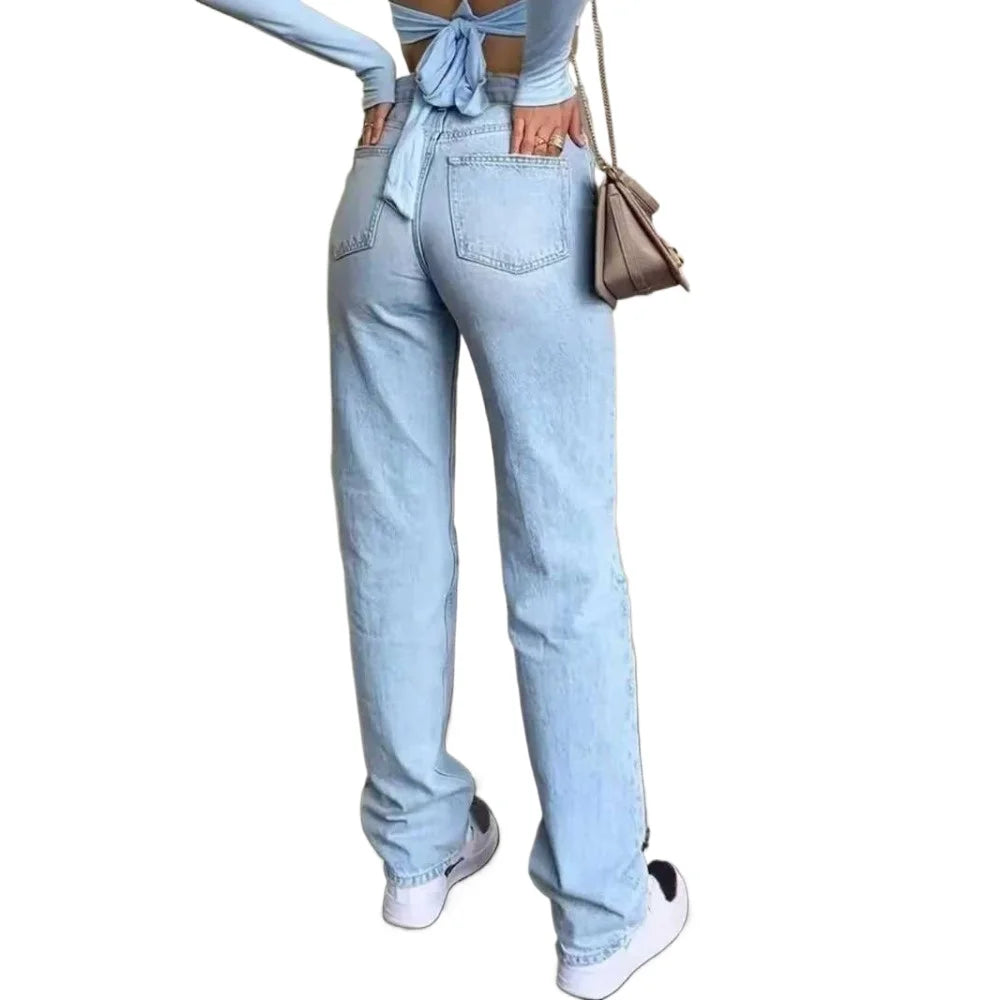 Women's High-Waisted Y2K Baggy Jeans