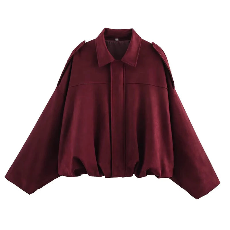 Vintage Oversized Women’s Bomber Jacket