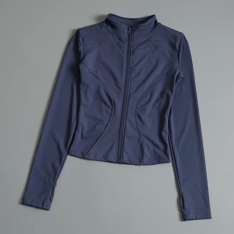 Slim Fit Quick Dry Sports Zip Jacket