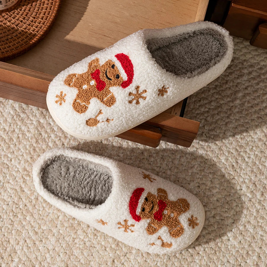 Women's Christmas Warm Indoor Slippers