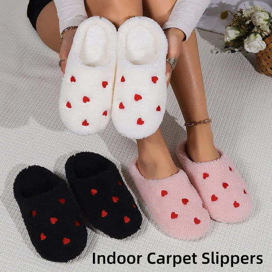 Women's Heart-Shaped Soft Sole Slippers