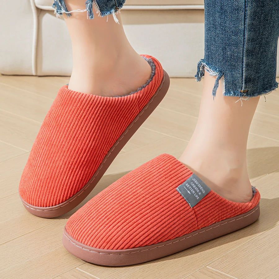 Women's Plush Non-Slip Indoor Slippers