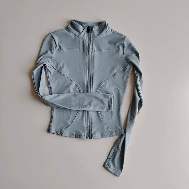Slim Fit Quick Dry Sports Zip Jacket