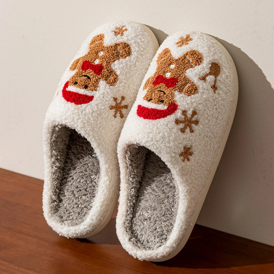 Women's Christmas Warm Indoor Slippers