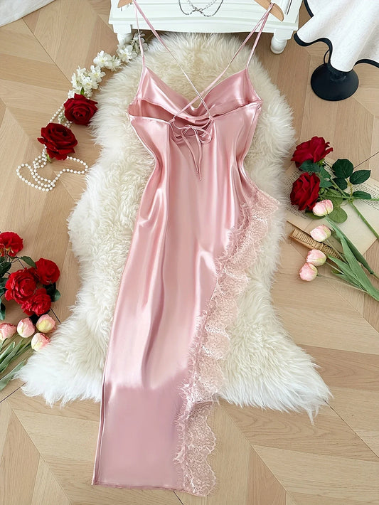 Women's Lace Patchwork Nightgown