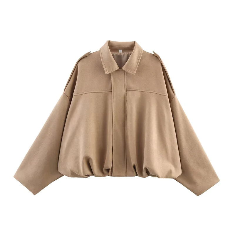 Vintage Oversized Women’s Bomber Jacket