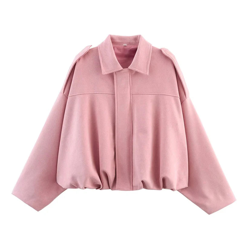 Vintage Oversized Women’s Bomber Jacket