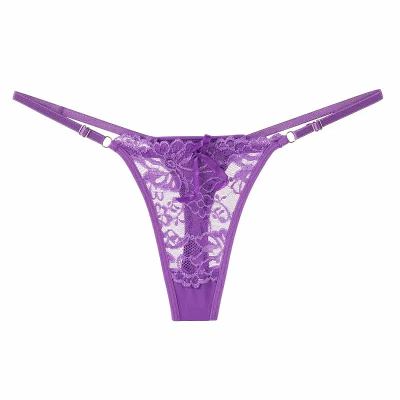 Women's Lace Adjustable Low-Rise Thong