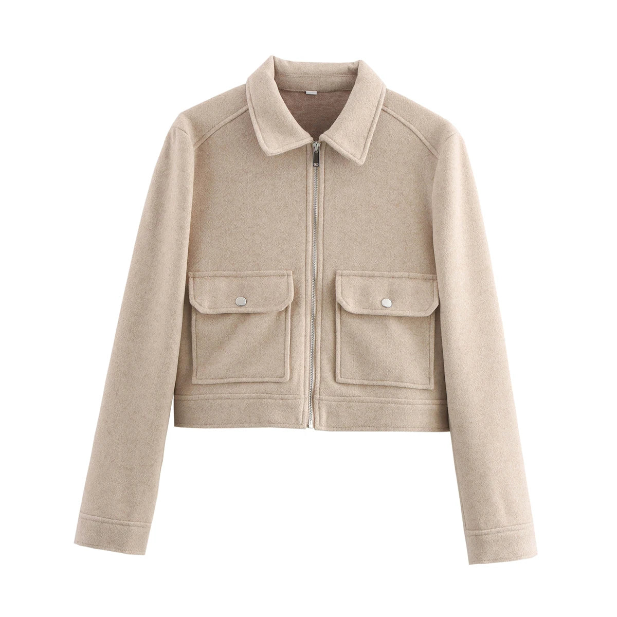 Women's Elegant Zipper Pocket Jacket