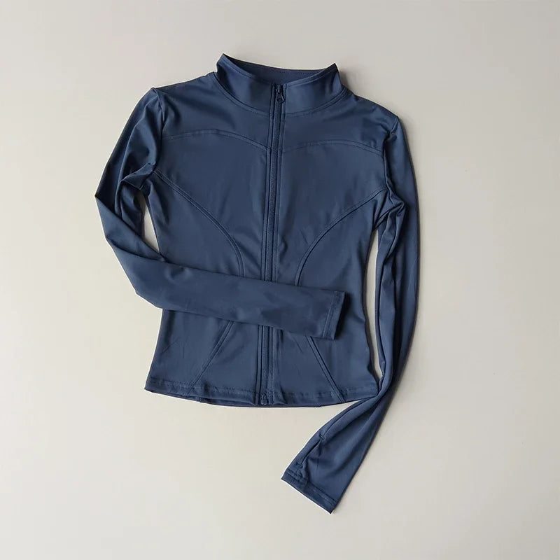 Slim Fit Quick Dry Sports Zip Jacket