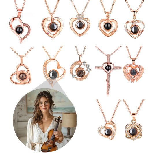Custom Photo Projection Necklace
