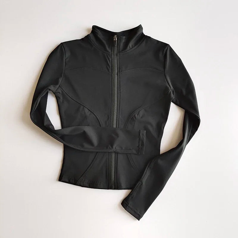 Slim Fit Quick Dry Sports Zip Jacket