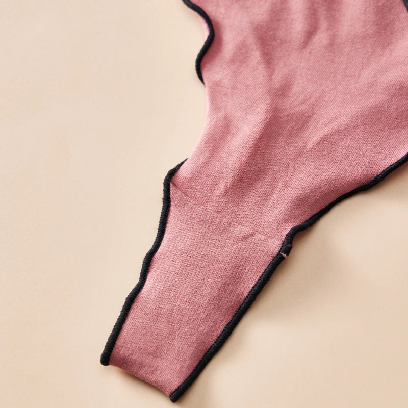 4-Piece Cotton Seamless Thong Set