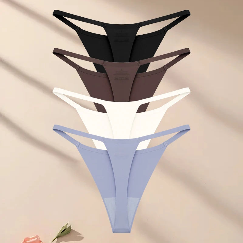 4-Piece Ultra-Thin Stretch Thong Set