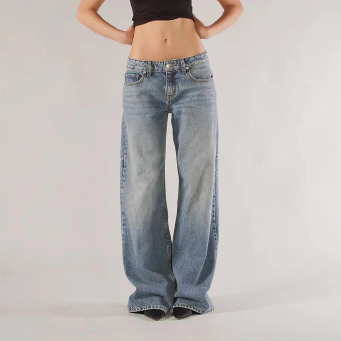Women's Vintage Y2K Baggy Boyfriend Jeans