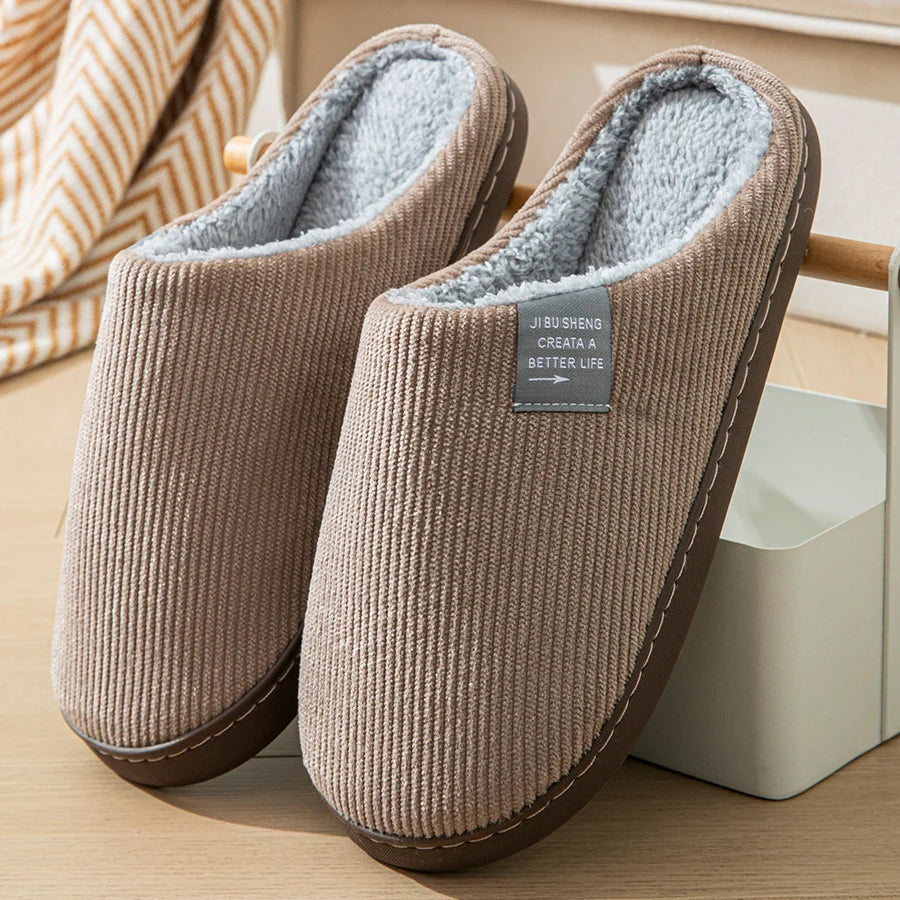 Women's Plush Non-Slip Indoor Slippers