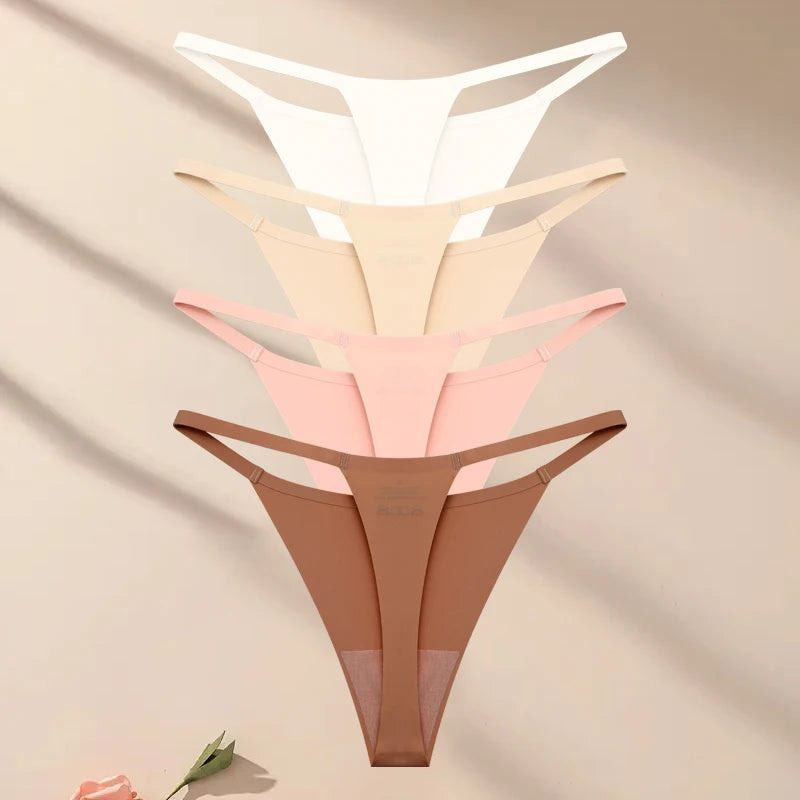 4-Piece Ultra-Thin Stretch Thong Set