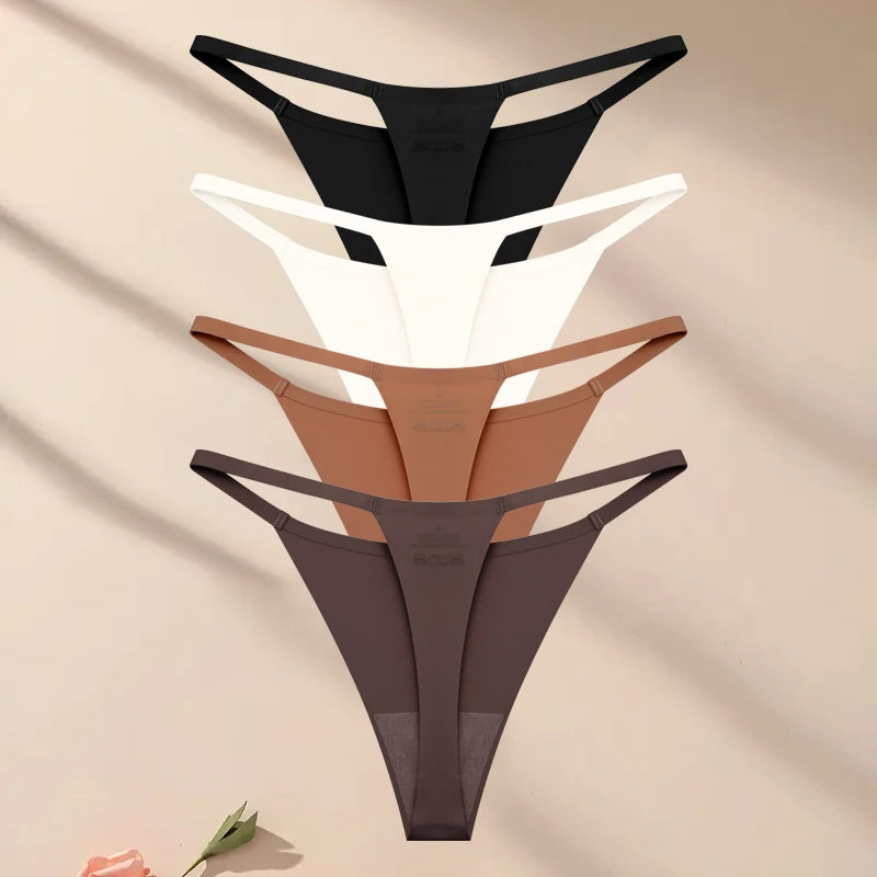 4-Piece Ultra-Thin Stretch Thong Set