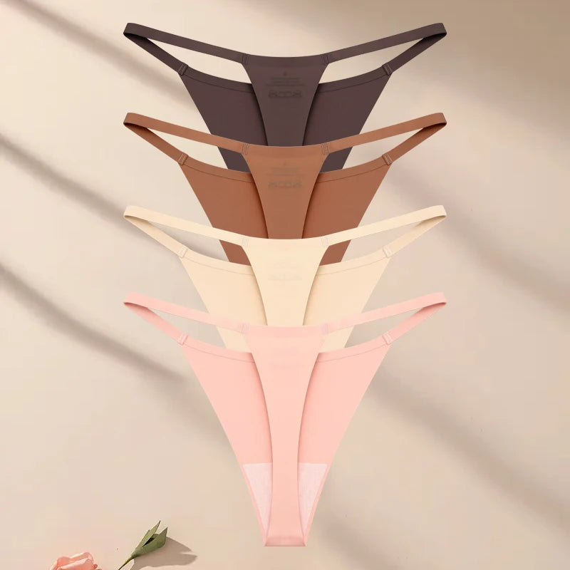 4-Piece Ultra-Thin Stretch Thong Set