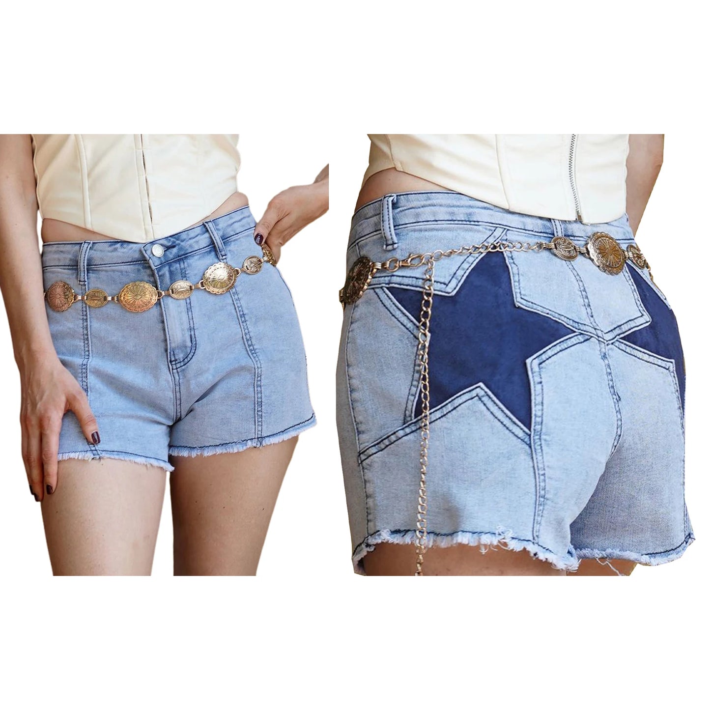 Women's Y2K Star Print Baggy Jeans