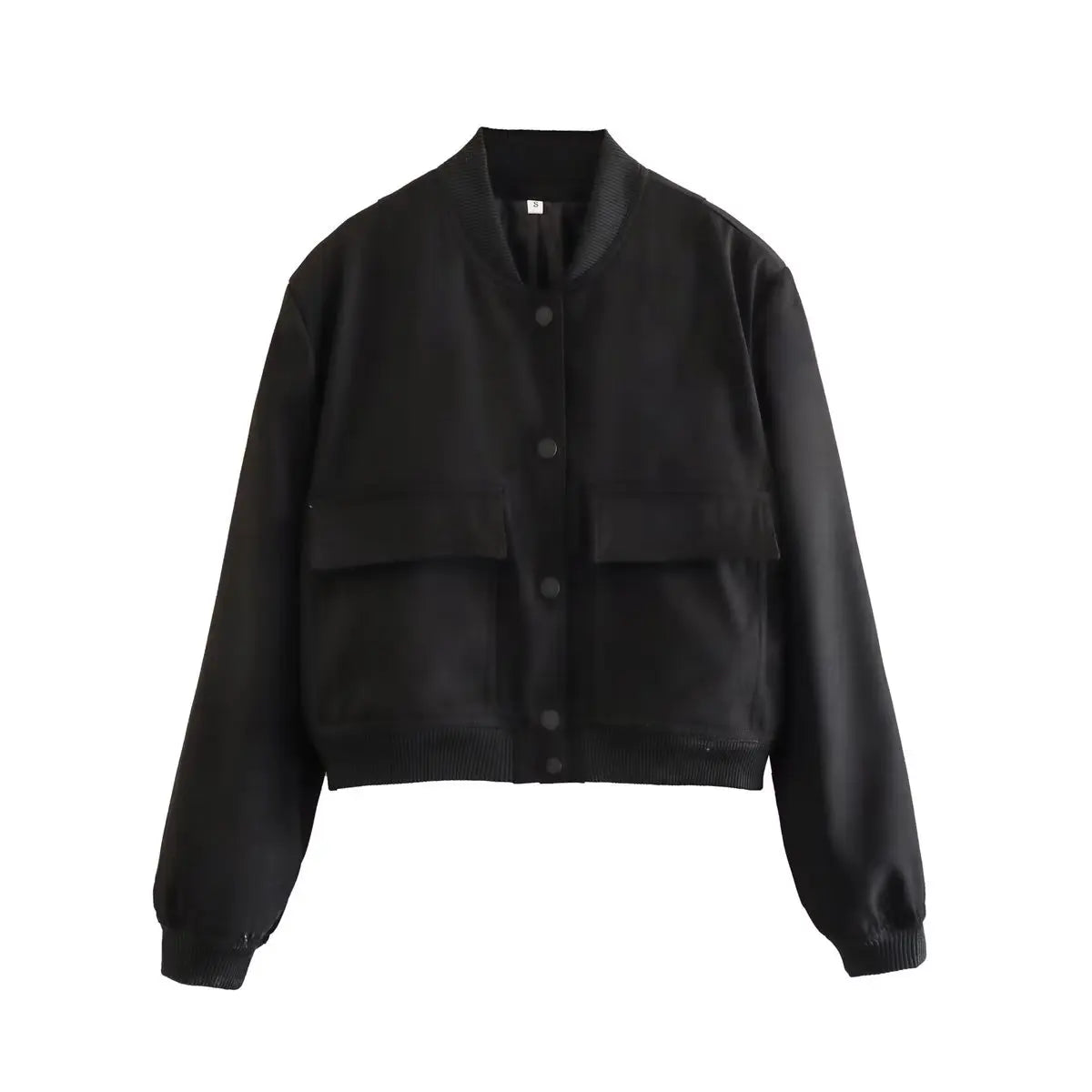 Women’s Chic V-Neck Bomber Jacket