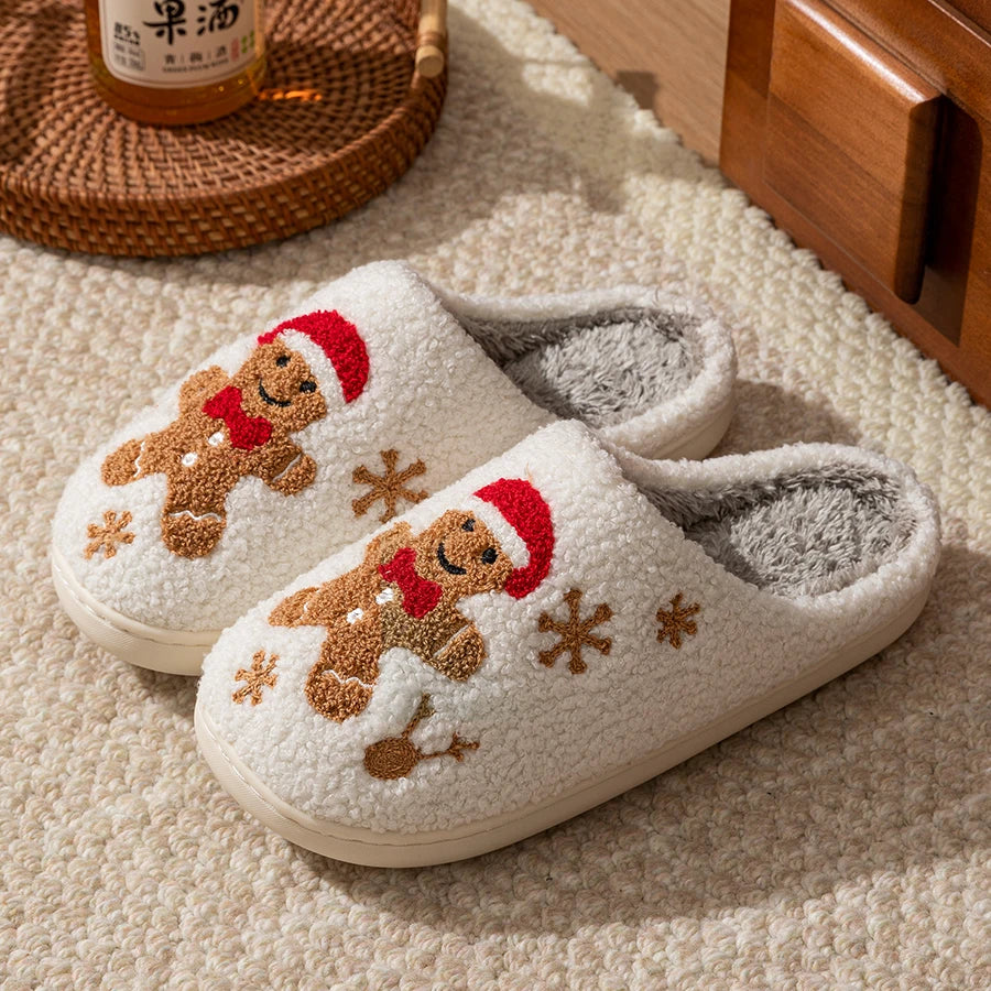 Women's Christmas Warm Indoor Slippers