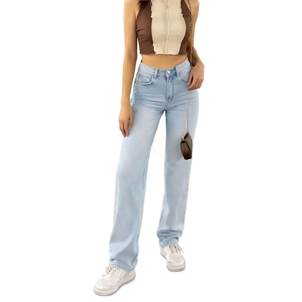 Women's High-Waisted Y2K Baggy Jeans