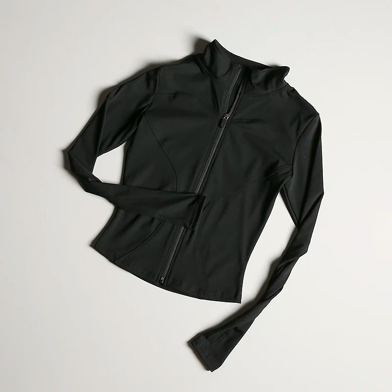 Slim Fit Quick Dry Sports Zip Jacket