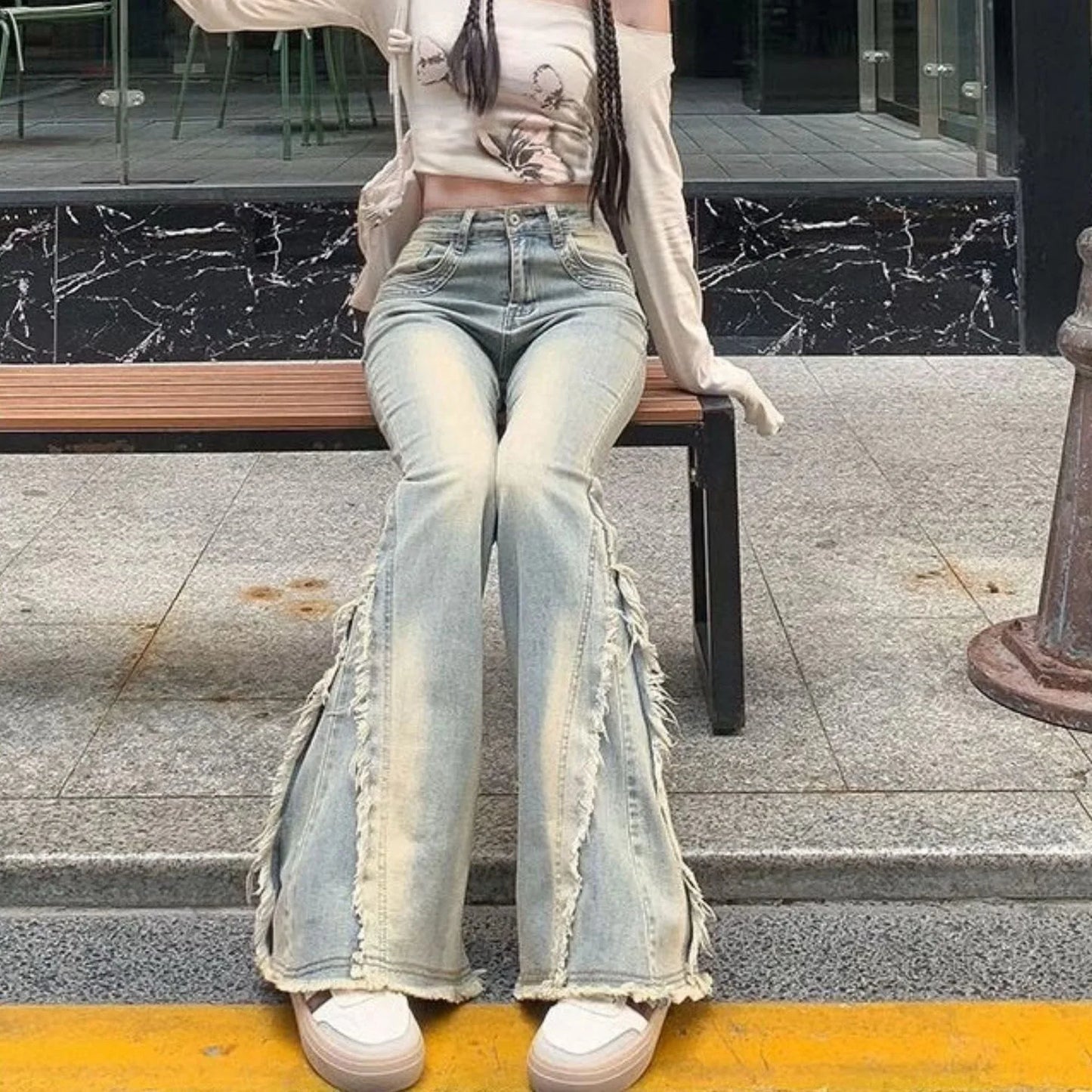 Women's Vintage 90s Wide Leg Jeans