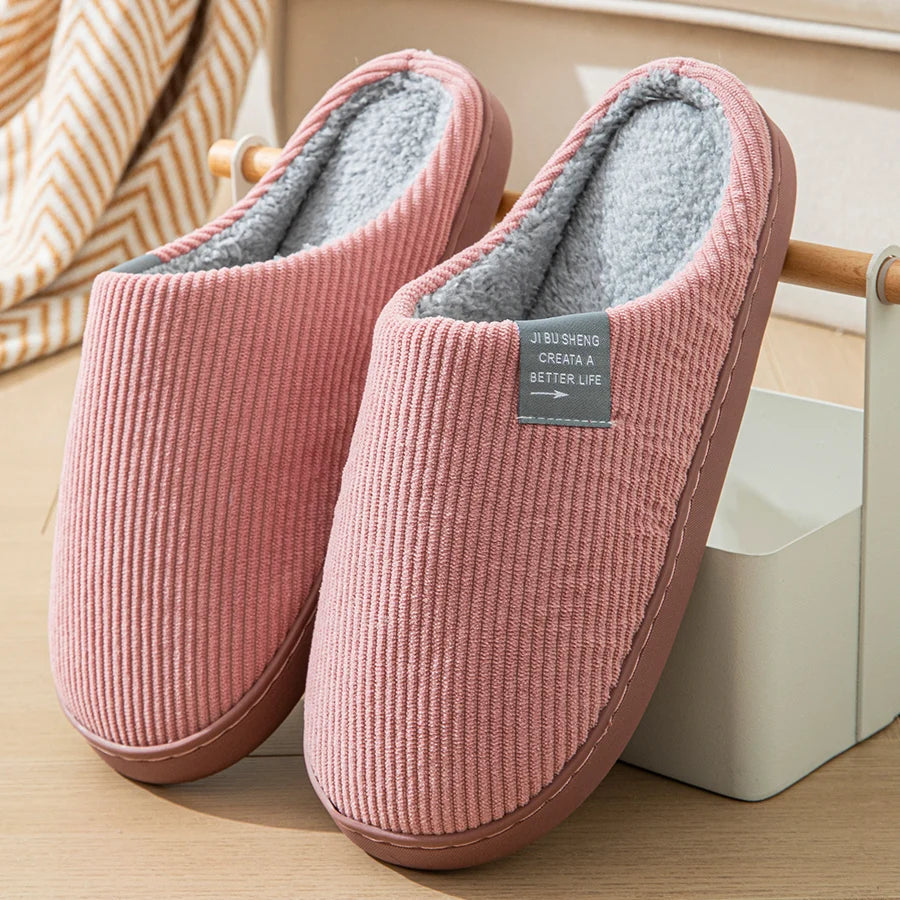 Women's Plush Non-Slip Indoor Slippers