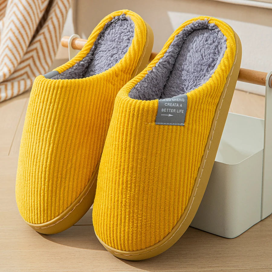 Women's Plush Non-Slip Indoor Slippers