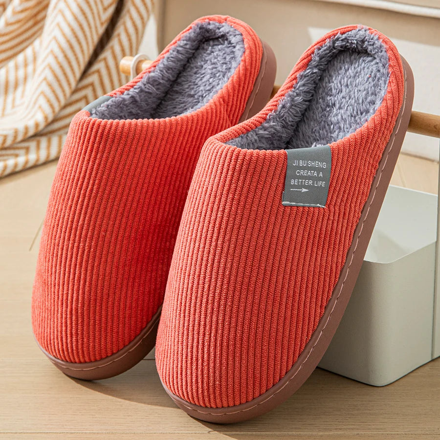 Women's Plush Non-Slip Indoor Slippers